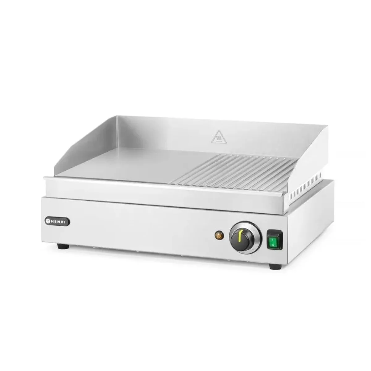 Hot Hendi Bakplaat half geribbeld 1/2 glad 1/2 geribd 230V/2400W