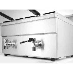Clearance Hendi Inductie friteuse met aftapkraan - 2 x 8L