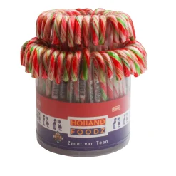 Holland Foodz Zuurstok Groen-Rood-Wit 72st.