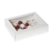 New House of Marie HoM Cupcake Doosje 24 MINI Wit (incl. tray met venster) 2st.