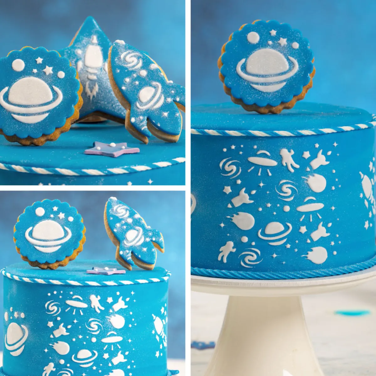 New Decora Koekjes Uitsteker Astronaut en Raket
