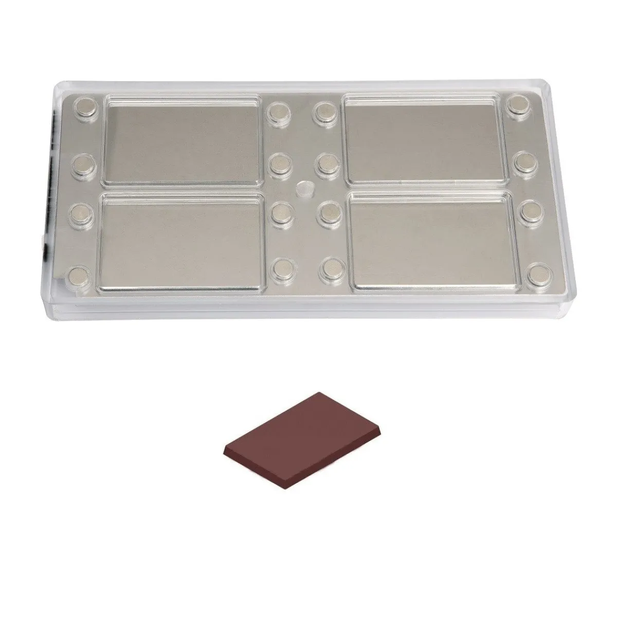 Online Chocolate World Magneet bonbonvorm Visitekaartje 85x55x6mm (4)