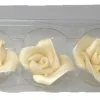 Discount Overig Marsepein Rozen 5 Blads 40mm 5 stuks, Zilver klein