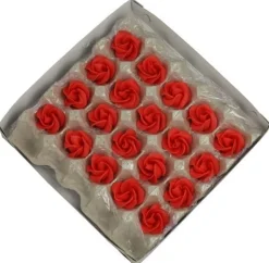 Online Overig Marsepein rozen 5 blads 35mm 20 stuks, Rood Luxe