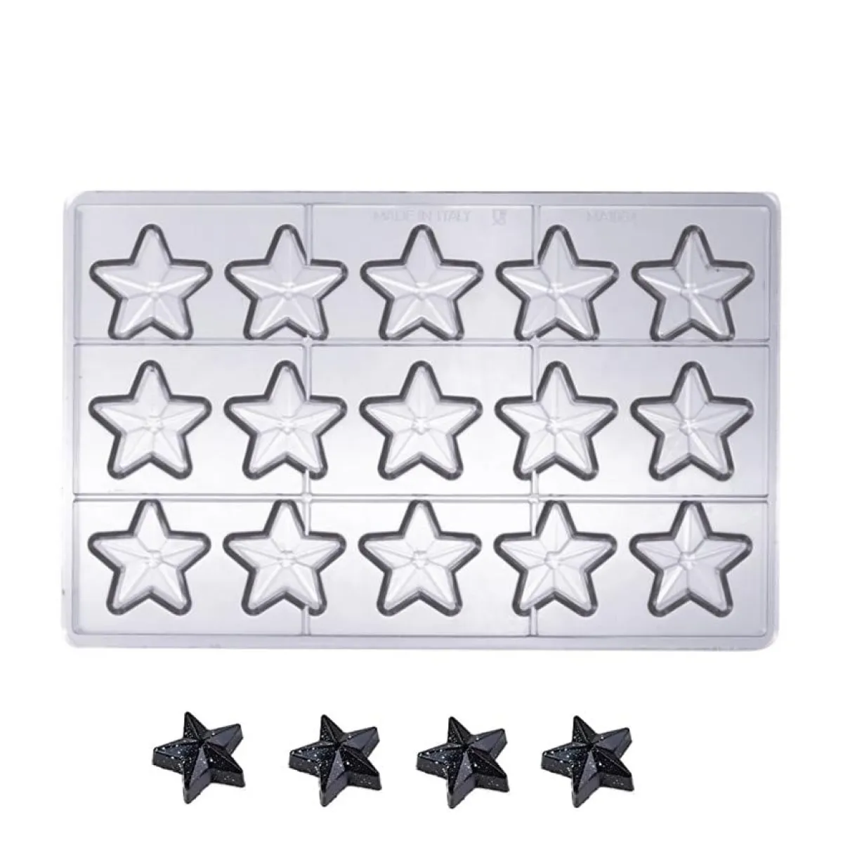 Online Martellato Bonbonvorm Sterretjes (15x) 40x42x16mm