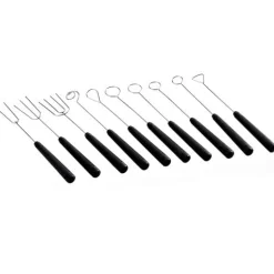 Outlet Martellato Doorhaalvorkjes RVS set/10