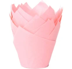 New House of Marie Muffin Cups HoM Tulp Baby Roze 36st.