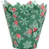 New House of Marie Muffin Cups HoM Tulp Hulstblaadjes Kerst 36st.