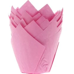 Outlet House of Marie Muffin Cups HoM Tulp Roze 36st.
