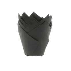 Clearance House of Marie Muffin Cups HoM Tulp Zwart 36st.