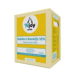 Best Njoy IJsmix Vloeibaar K+K Bakkers Roomijs 10% (10 liter)