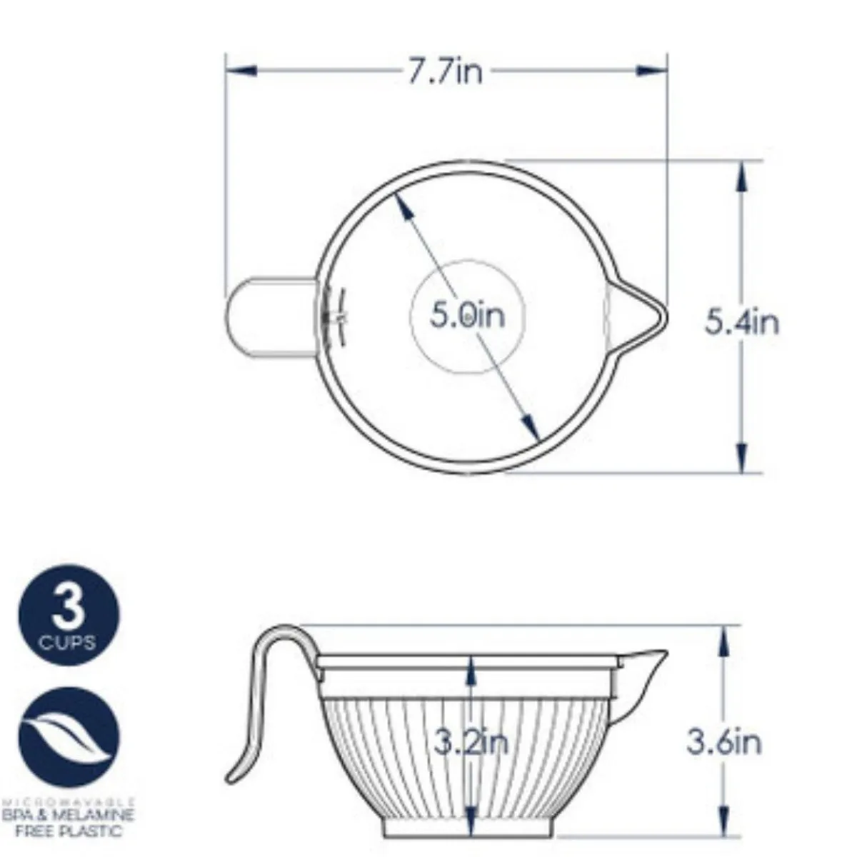 Sale Nordic Ware Beslagkom Kunststof Hittebestendig 0,7L (Ø13cm)