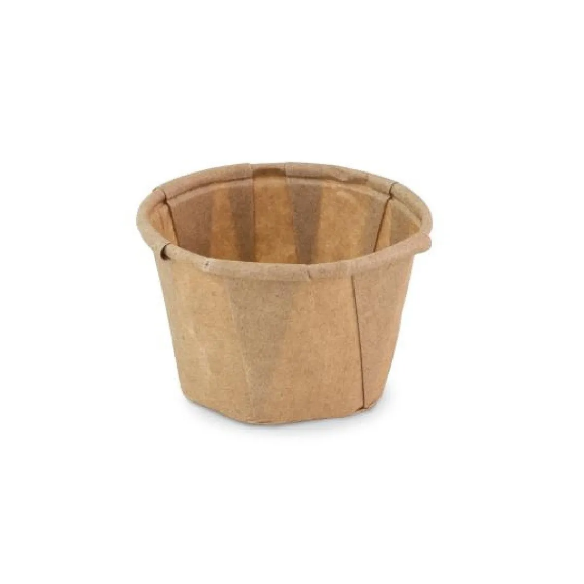 Overig Papieren Bakje Rond Bruin Ø4,4x2,7cm 200st.