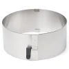 Hot Patisse Taartring Verstelbaar RVS Ø17-30x7(h)cm