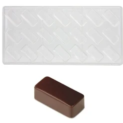 Clearance Pavoni Bonbonvorm Rechthoekig Smooth (21x) 37x16mm