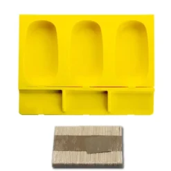 Clearance Pavoni Siliconen IJsjesmal Capri (3) + 50 stokjes