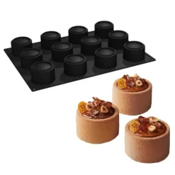 New Pavoni Siliconen Vorm Cylindra Ø65x45mm (12) 30x40cm