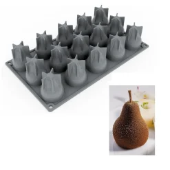 Clearance Pavoni Siliconen Vorm Peer Ø43x55mm (15) 30x17,5cm