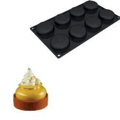 Sale Pavoni Siliconen Vorm Rond Ø60x20mm (8) 30x17,5cm