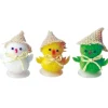 Clearance Overig Pluche Decoratie Kuiken met Hoed Ass. 4,5cm 36st.**