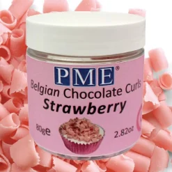 New PME Chocoladekrullen Aardbei 85 gram
