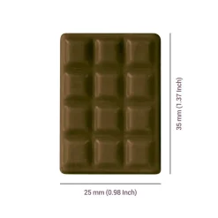 Discount PME Chocolademal Mini Tablet (12x) 35x25mm