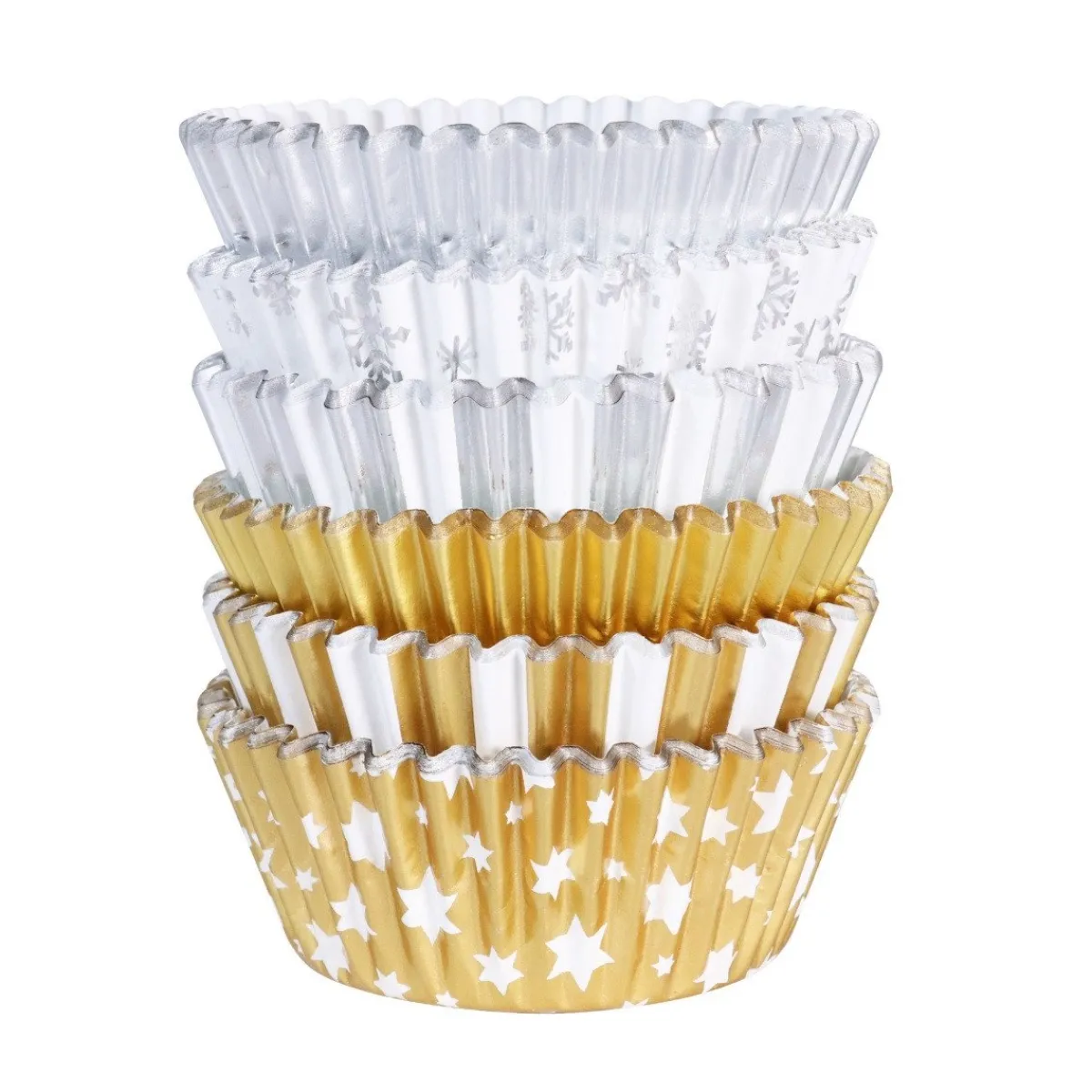 Best PME Cupcake Vormpjes Goud & Zilver 100st.