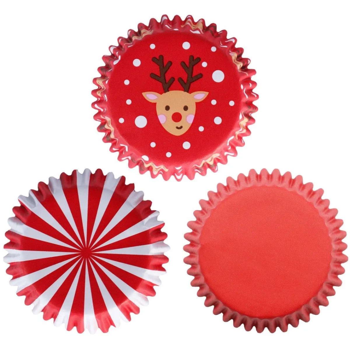 New PME Cupcake Vormpjes Kerst Assortiment 100st.