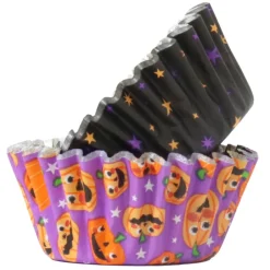 Clearance PME Halloween Mini Cupcake Vormpjes Pompoenfeest Ø33mm 60st.