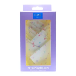 Best PME Muffin Cups Regenboog Stippen 24st