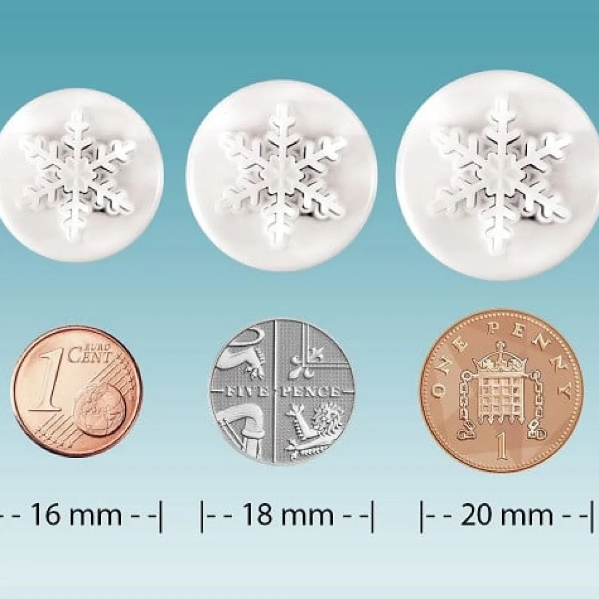 Best PME Plunger Cutter Mini Sneeuwvlok/IJskristal set/3