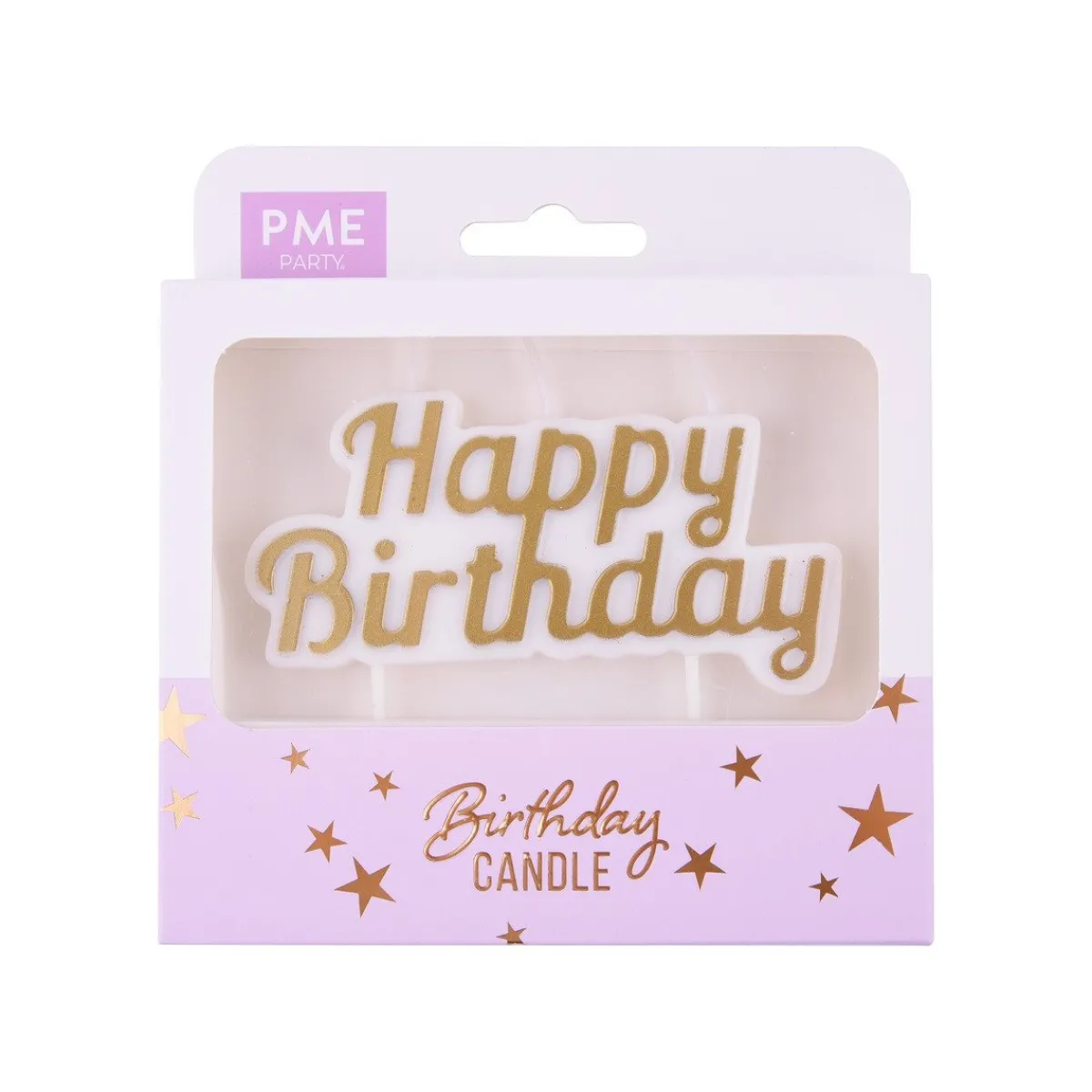 Discount PME Taartkaarsje Happy Birthday Goud