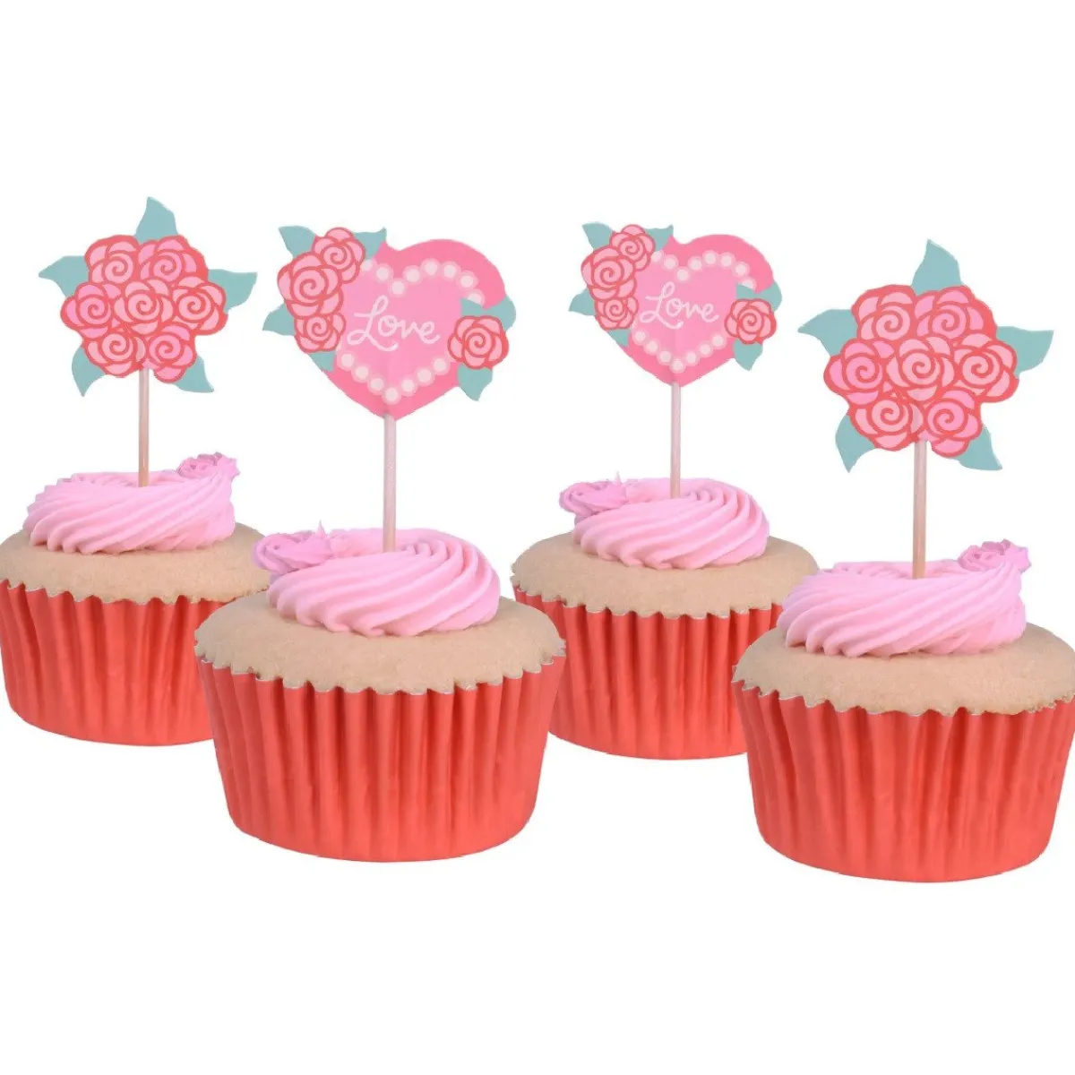 Clearance PME Taartprikkers Liefdes Rozen 24st.