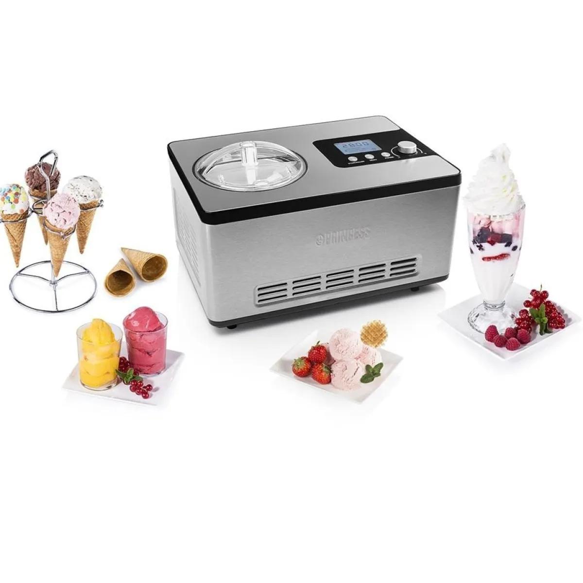 Hot Princess IJsmachine Deluxe Zelfvriezend 2L