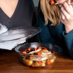 Best Pyrex 4-in-1 Ovenschaal Rond met Deksel 24x20x11cm
