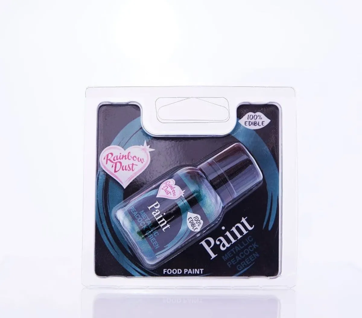 Hot Rainbow Dust RD Metallic Food Paint Peacock Green 25ml