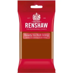 Renshaw Rolfondant Donker Bruin 250g