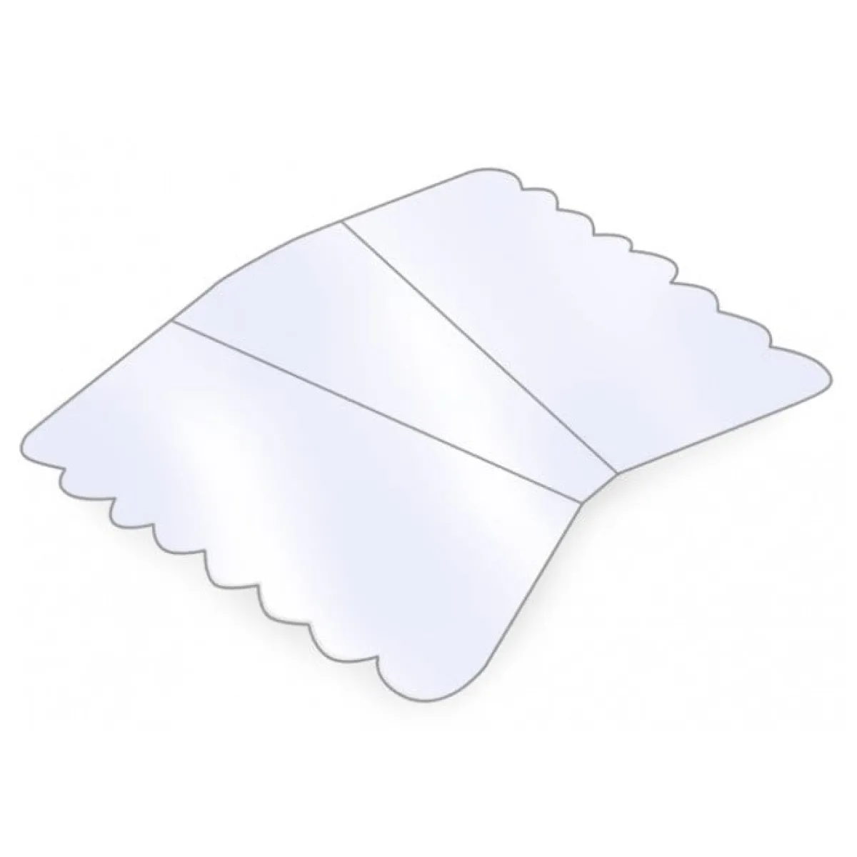 Sale Overig Rondel Taartpunt 120 x 130 x 180mm 1000st.
