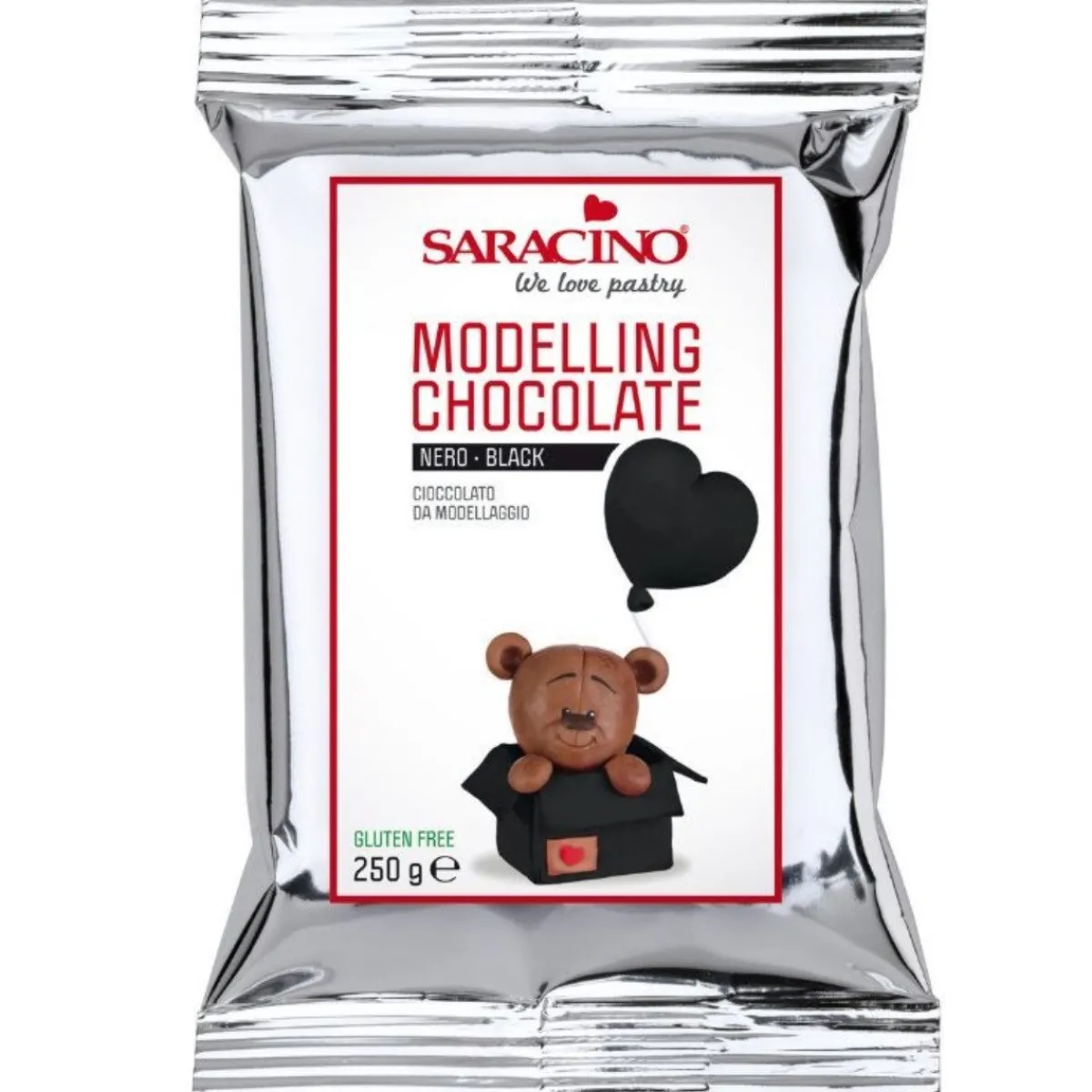 Online Saracino Modelleer Chocolade Zwart 250g