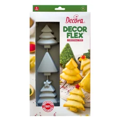 New Decora Siliconen Bakvorm Kerstbomen 30x17x3(h) cm