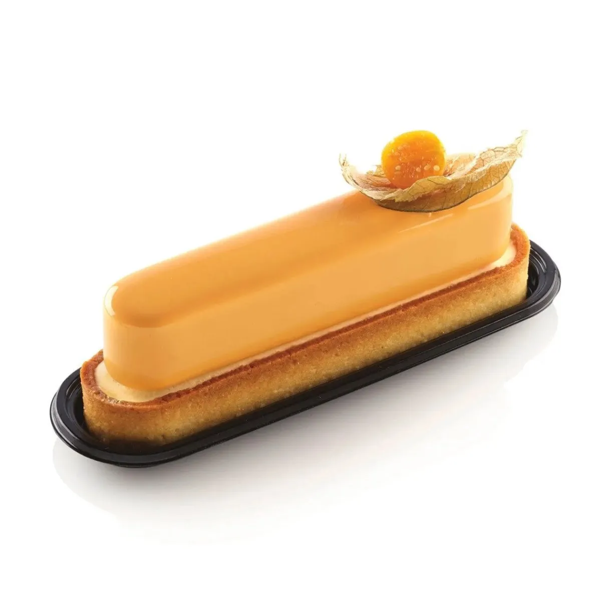 New Silikomart Gebakschoteltje Eclair Zwart 14x3,2cm 100st.