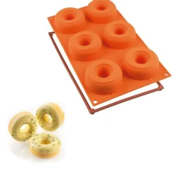 Online Silikomart Siliconen Bakvorm Donuts (6x) Ø7,5x2,8cm
