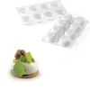 Best Silikomart Siliconen Bakvorm Halve Bol (8x) Ø6,5x3cm