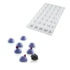 Outlet Silikomart Siliconen Bakvorm Halve Bolletjes (35x) Ø2,6cm