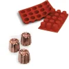 Outlet Silikomart Siliconen Bakvorm Bordelais (15x) Ø4,5x4,5cm