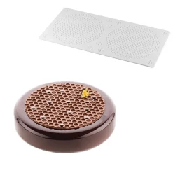 Discount Silikomart Siliconen Mat Alvéolé (2) Ø140-180x2,5mm