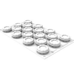 Clearance Silikomart Siliconen Vorm Charlotte XS (18x) Ø3,8x1,8cm