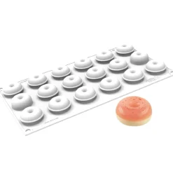 Clearance Silikomart Siliconen Vorm Donut XS (18) Ø3,4x1,6cm**