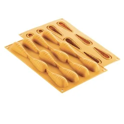 Silikomart Siliconen Vorm Wortel (12) 78x23x23mm