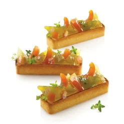 Clearance Silikomart Taartring Exoglass Geperforeerd 12x3,5cm Set/6